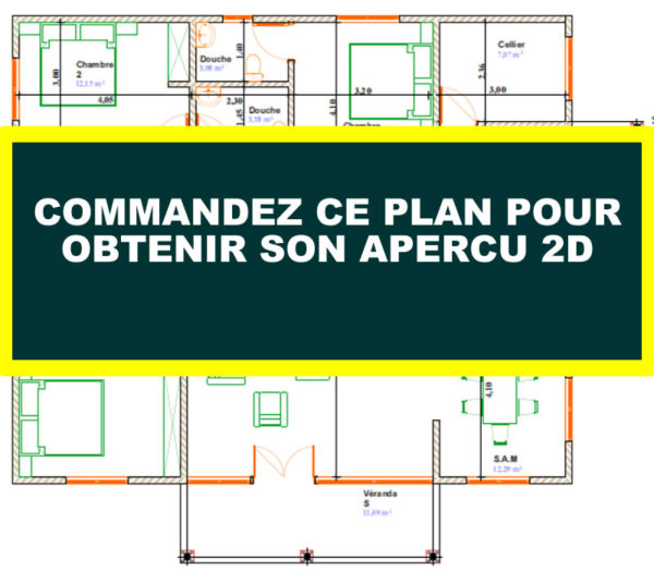 Plan de maison moderne 3 chambres simple et jolie - Image 8