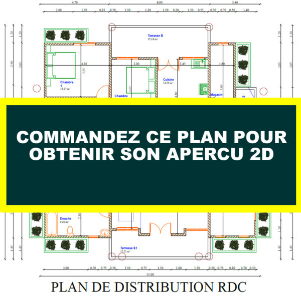 Plan de duplex très confortable 6 chambres un salon - Image 11