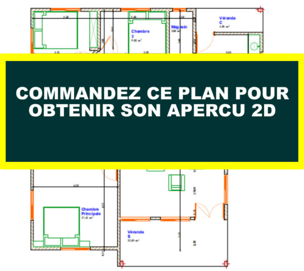 Meilleur plan de maison moderne 3 chambres salon - Image 8