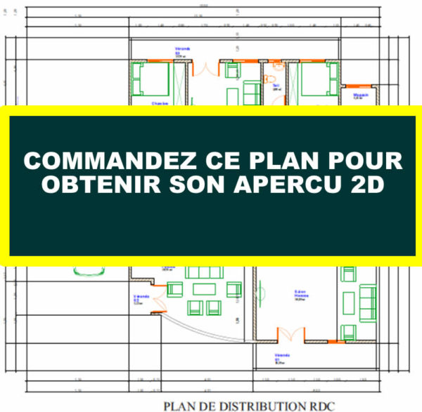 Plan de duplex avec appartement indépendant au rez de chaussée - Image 12