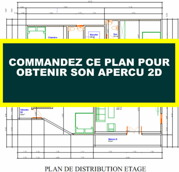 Plan de duplex avec appartement indépendant au rez de chaussée - Image 13