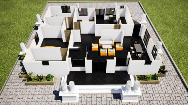 Plan de duplex très confortable 6 chambres un salon - Image 9