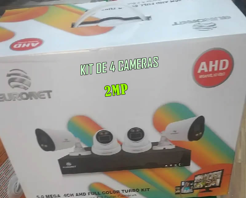 Kit de 4 caméras EURONET 2MP