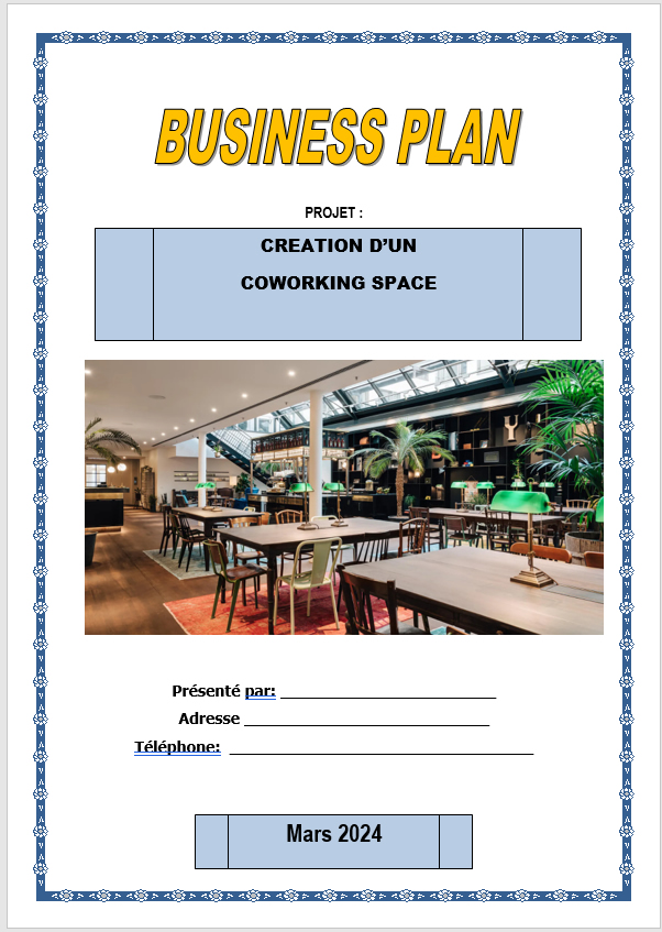 business plan coworking space