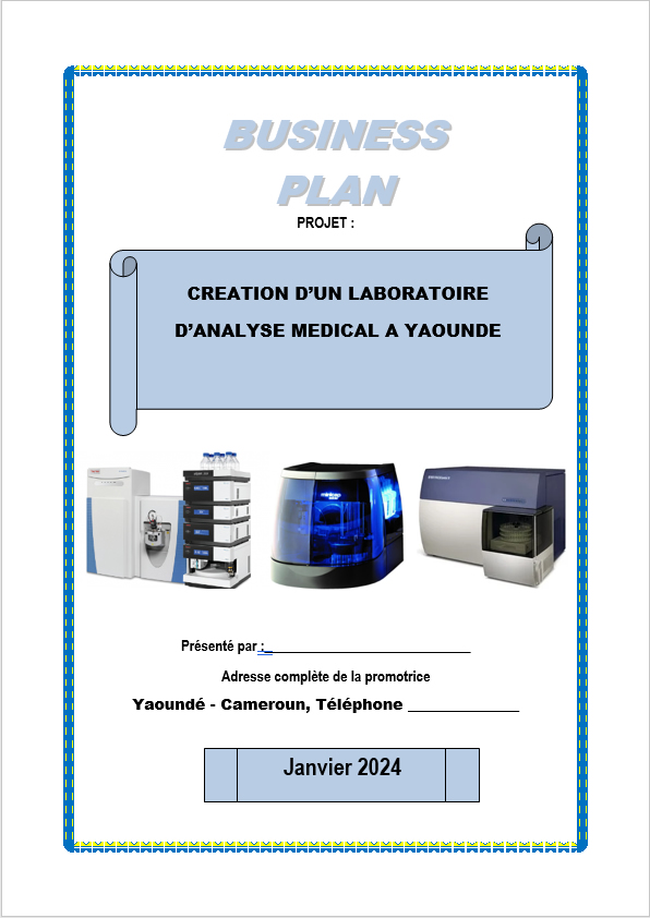 business plan laboratoire d'analyse médicale